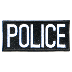 Police/Black & White - Military Patches and Pins