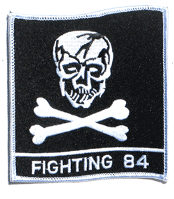 Fighting 84 Skull 4&quot; - Military Patches and Pins