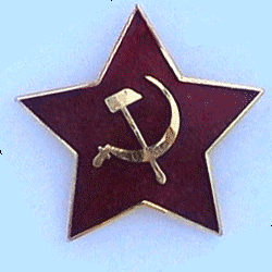 Soviet Cap Star Pin w/2 clutches - Military Patches and Pins