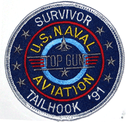 USN Aviation Tailhook Survivor - Military Patches and Pins