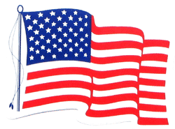 USA Flag Decal - Military Patches and Pins