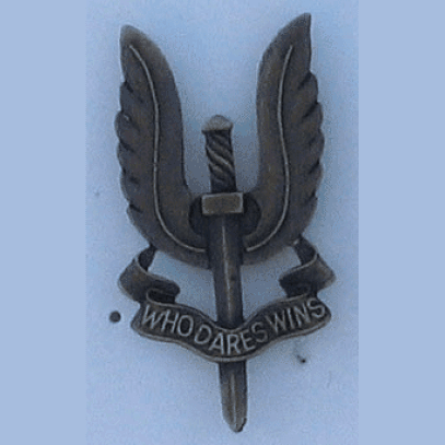 SAS/Bronze Pin w/2 clutches - Military Patches and Pins