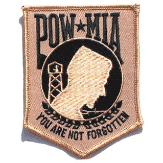 POW-MIA/Camo 3 1/4" x 4 1/4" - Military Patches and Pins