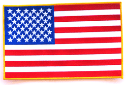 US Flag 10" x 6 1/2" - Military Patches and Pins