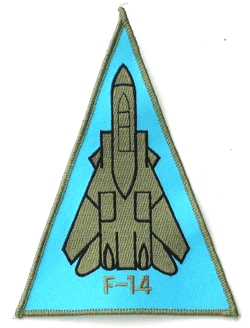 F-14 Triangle Lt. Blue &amp; OD - Military Patches and Pins