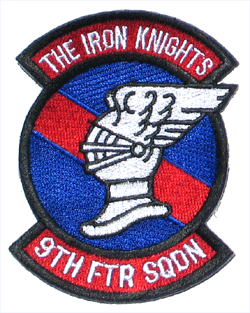 9th Ftr. Sqd. The Iron Knights - Military Patches and Pins