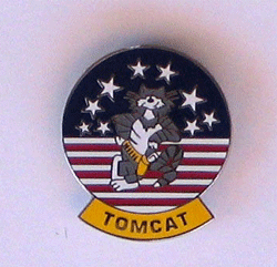 Tomcat Pin w/2 clutches - Military Patches and Pins