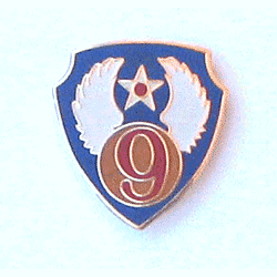 9th AAF Pin w/2 clutches - Military Patches and Pins