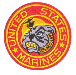 USMC Bulldog 9&quot; Jacket - Military Patches and Pins
