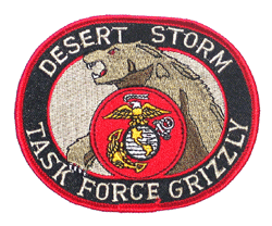 Desert Storm Task Force Grizzly - Military Patches and Pins