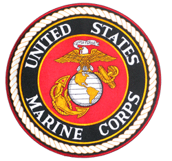 USMC 10&quot; Jacket size patch - Military Patches and Pins