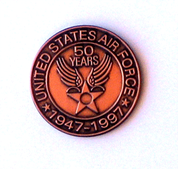 USAF 50 Years Coin - Military Patches and Pins