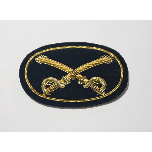 Crossed sabers Bullion 4"