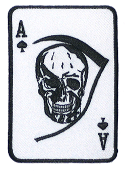 Death Ace/black & white - Military Patches and Pins