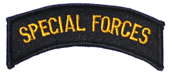Special Forces/ Gold &amp; Black - Military Patches and Pins