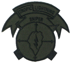 25th Sniper/Tropic Lightning - Military Patches and Pins