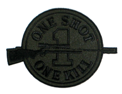 One Shot/One Kill/sub&#39;d. - Military Patches and Pins