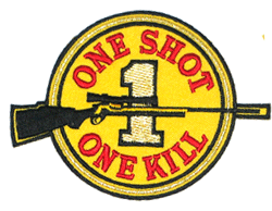 One Shot/One Kill/Color - Military Patches and Pins