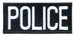 Police/Black &amp; White - Military Patches and Pins