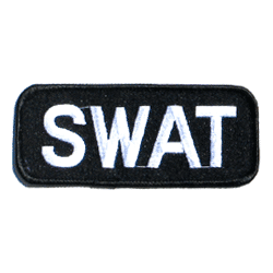 Swat/Silver & Black - Military Patches and Pins