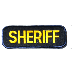 Sheriff/Gold & Navy - Military Patches and Pins