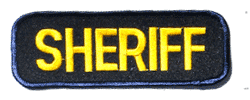 Sheriff/Gold &amp; Navy - Military Patches and Pins