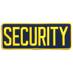 Security 4" x 11" - Military Patches and Pins