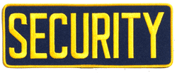 Security 4&quot; x 11&quot; - Military Patches and Pins