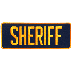 Sheriff 4" x 11" - Military Patches and Pins