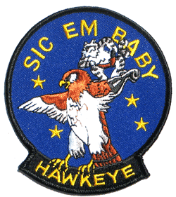 Sic Em Baby Hawkeye - Military Patches and Pins