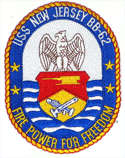 USS New Jersey BB-62 - Military Patches and Pins