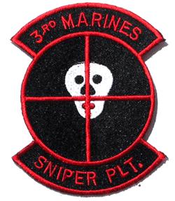 3rd Marines Sniper Plt. - Military Patches and Pins
