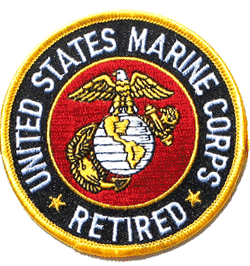 USMC Retired - Military Patches and Pins