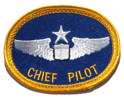 Chief Pilot - Military Patches and Pins