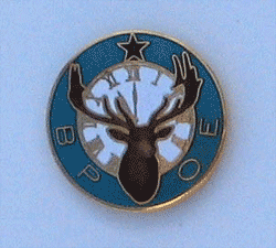 BPOE Pin w/single clutch - Military Patches and Pins