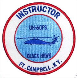 UH-60FS Black Hawk Instructor - 4 1/2&quot; - Military Patches and Pins