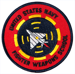 USN Fighter Weapons School - 4&quot; - Military Patches and Pins