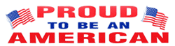 Proud to be an American Bumper Sticker - Military Patches and Pins