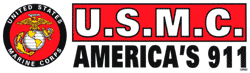 USMC America&#39;s 911 Bumper Sticker - Military Patches and Pins