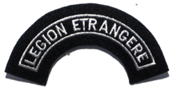 Legion Etrangere w/Silver Metallic Threads - Military Patches and Pins