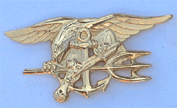 US Navy Seal Badge 2 3/4&quot; w/3 clutches - Military Patches and Pins