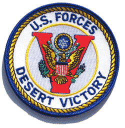 US Forces Desert Victory - Military Patches and Pins