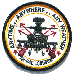 AH-64D Longbow Anytime - Military Patches and Pins