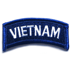 Vietnam Tab White & Blue - Military Patches and Pins