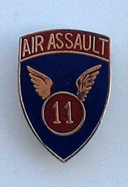 11th Air Assault Pin w/2 clutches - Military Patches and Pins
