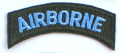 Airborne Tab Light Blue &amp; OD - Military Patches and Pins