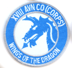 18th AVN Co/Wings of the Dragon - Military Patches and Pins