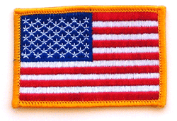 US Flag  3&quot; x 2&quot; - Military Patches and Pins