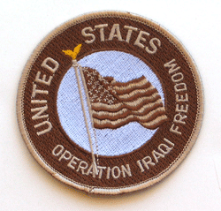Operation Iraqi Freedom w/Flag - Military Patches and Pins
