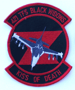 421st TFS Black Widows - Military Patches and Pins